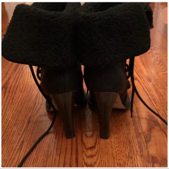 GX Black 'Tribe' Foldover Cuff Boots Size 8 - Picture 5 of 5